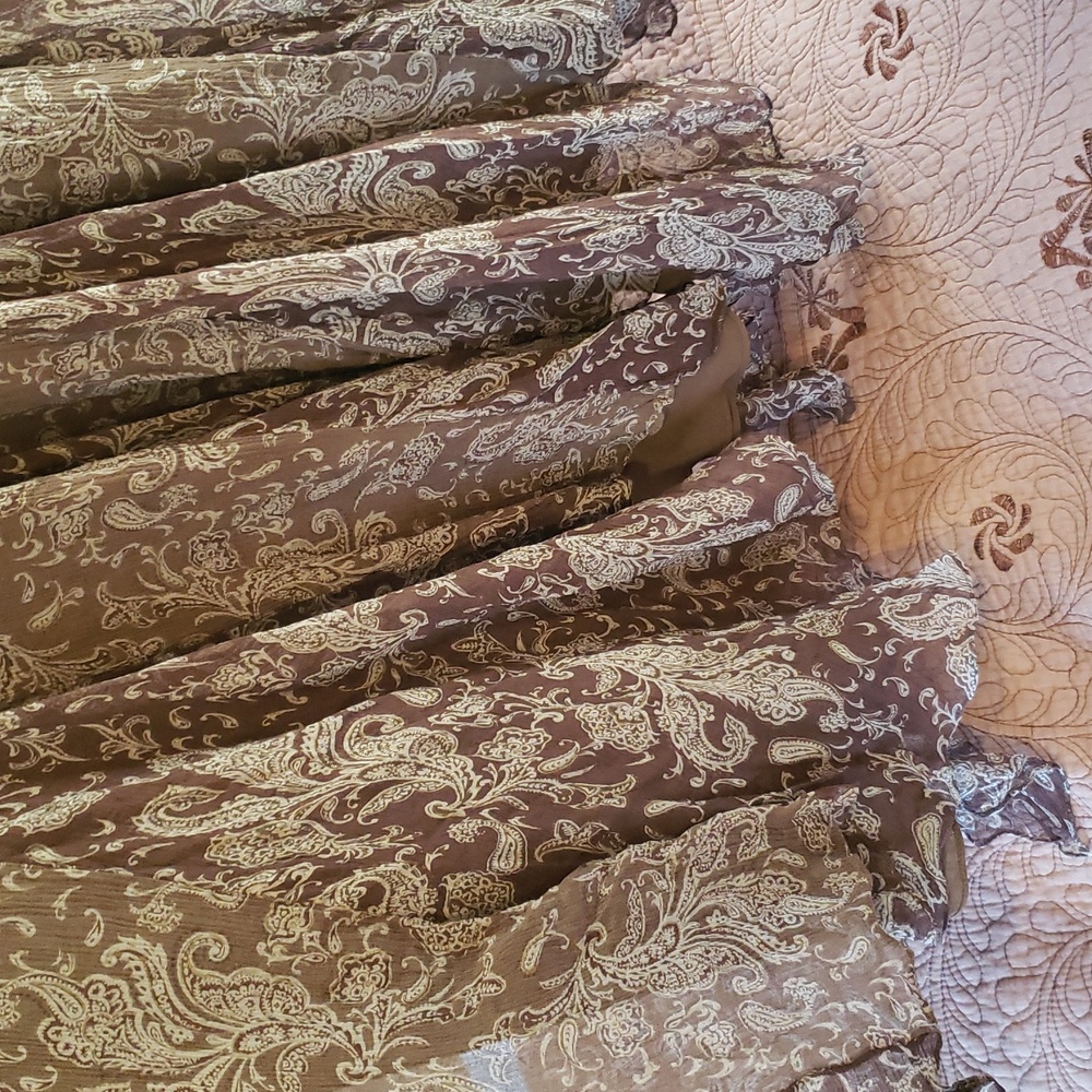 Lauren Silk Paisley Skirt 4